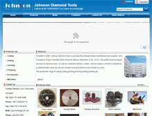 Tablet Screenshot of johnsondiamondtools.com